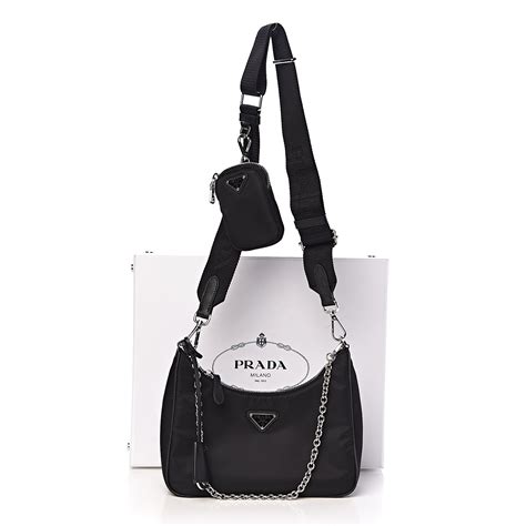 review of prada black nylon shoulder bag|prada nylon shoulder bag price.